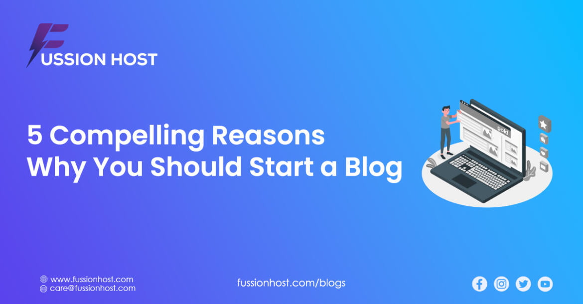 Start a blog - FussionHost