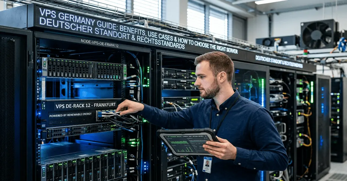 Germany VPS hosting infrastructure with secure high-speed European data center servers