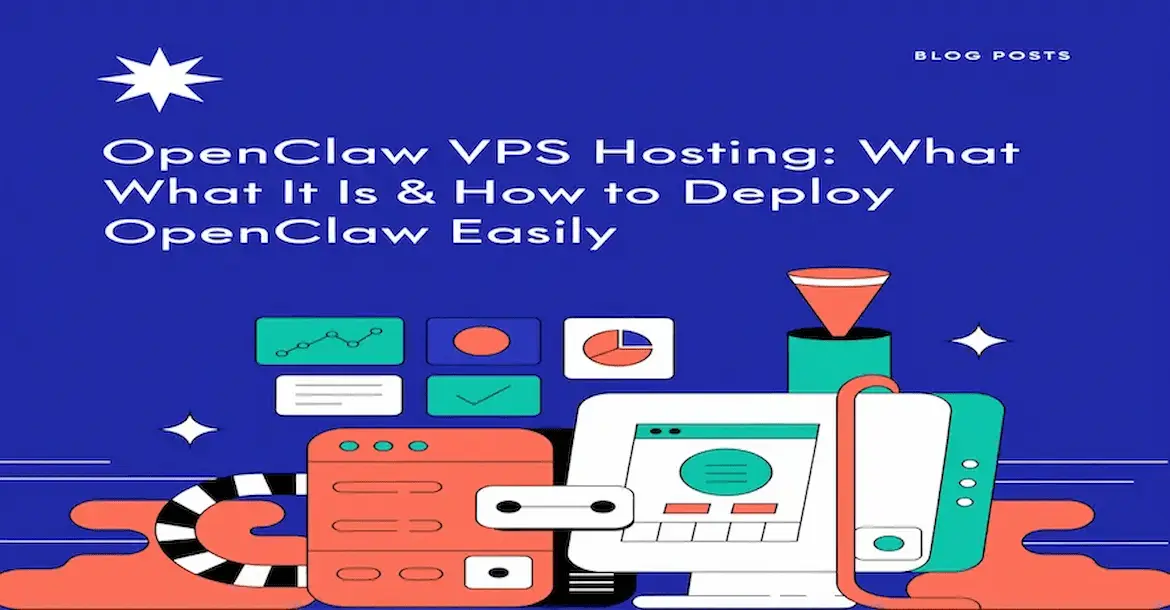 OpenClaw VPS hosting dashboard showing 1-click deployment setup on a cloud server